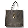 Image 1 : Fendi Logo Plaque Black Nylon Tote Bag - Authenticity Not Verified