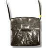 Image 1 : PAM Black Alphabet‑Embossed Crossbody Bag - Authenticity Not Verified