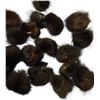 Image 5 : Assorted 50+ Pcs Fur Pom Poms, Black & Brown - Possibly Real Fur, Removed from Scarves