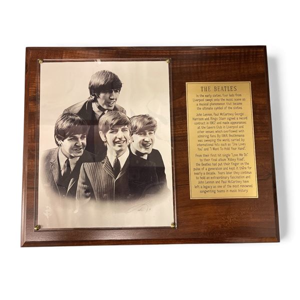 The Beatles Commemorative Framed Portrait Plaque