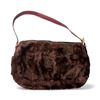 Image 3 : Fendi Purple Fur Baguette Shoulder Bag - Authenticity Not Verified