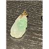 Image 3 : Jade Pendant with 14KT Bail and Vintage .925 Silver Carved Jade Bracelet