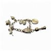 Image 1 : Sterling Silver Charm Bracelet with 7 Sterling Charms - Weight: 30.5 grams