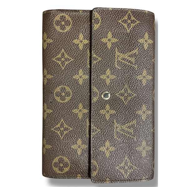 Louis Vuitton Monogram Canvas Long Wallet - Authenticity Not Verified