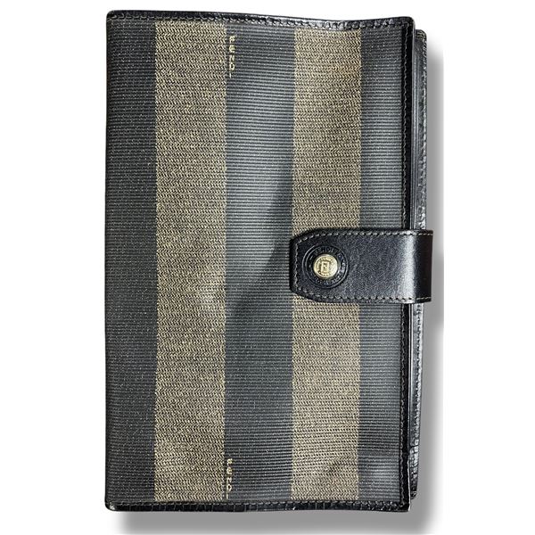 Fendi Vintage Stripe Continental Wallet - Authenticity Not Verified