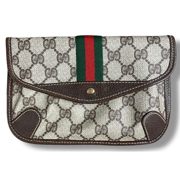 Gucci GG Canvas Clutch - Authenticity Not Verified