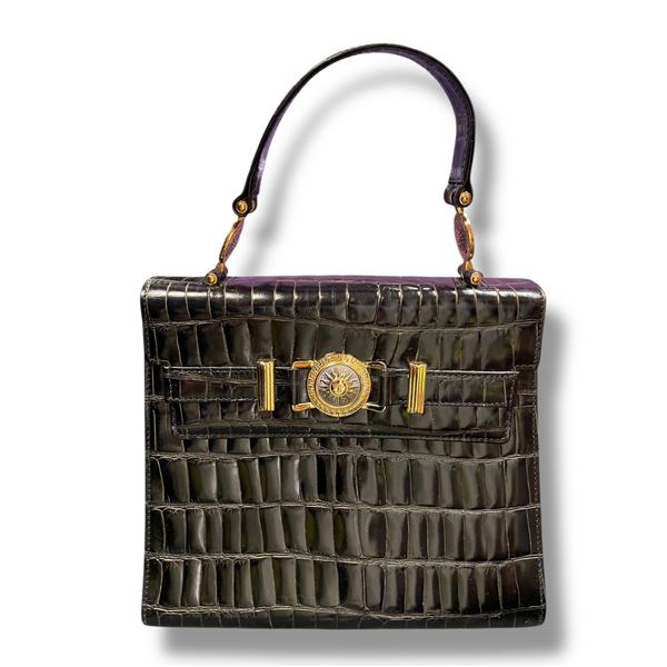 Gianni Versace Vintage Top‑Handle Bag - Authenticity Not Verified