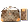 Image 1 : Celine Macadam Coated Canvas Shoulder Bag and Matching Case - Authenticity Not Verified