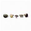 Image 1 : 5 Sterling Silver Rings with Large Faces - Amethyst, Crystal and Pearl - Total weight: 56 grams