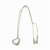 Image 1 : Tiffany & Co. Spain Sterling Silver Heart Pendant on Sterling Tiffany Chain - Heart is 16mm - Chain 