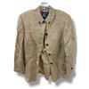 Image 1 : Burberrys Men's Brown Linen Coat, Size 4 - Authenticity Not Verified