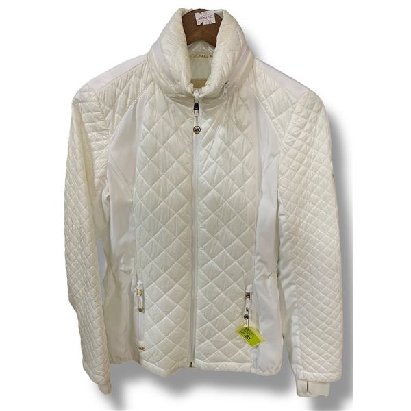 Michael Kors White Quilted Women’s Jacket – As Is