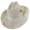 Image 2 : White Straw Cowboy Hat and White Felt Calgary Stampede Cowboy Hat