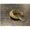 Image 2 : Single Gold Hoop Earring - Said to be 14KT - Unstamped & Untested - Weight: 3.6 grams
