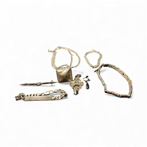 94 Grams of Scrap Silver Jewelry - Very few stones