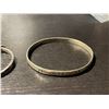 Image 3 : 2 Silver Bangle Bracelets Stamped .925 Mexico - Total weight: 28.5 grams