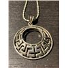 Image 3 : 2 Sterling Silver Necklaces - 33 mm pendant on 22" chain & 28mm St. Christopher medal on 23" chain -