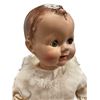 Image 2 : Vintage Baby Doll in White Christening Gown - Blinking eyes work properly - As Is