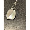 Image 2 : 7 Sterling Silver Necklaces - Variety of pendant materials - Total weight including gems & enamel: 3