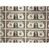 Image 2 : Uncut Sheet of 32 USA 1995 One Dollar Bills -  B Prefix Serial Numbers - In protective tube