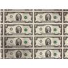 Image 2 : Uncut Sheet of 32 USA 1995 Two Dollar Bills -  F Prefix Serial Numbers - In protective tube