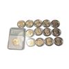 Image 1 : 14 USA Plated $1 Coins (Including a graded Sacagawea dollar)