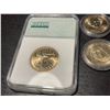 Image 4 : 14 USA Plated $1 Coins (Including a graded Sacagawea dollar)