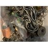 Image 2 : Small Bin of Silver-Tone Fashion and Costume Jewelry - Non Magnetic but Not Stamped .925 - Could be 