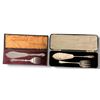 Image 1 : Antique Silver Plated Dessert Serving Set in Fitted Case