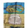 Image 4 : Hermes "Le Géographe" Silk Scarf Blue - Authenticity Not Verified