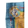 Image 5 : Hermes "Le Géographe" Silk Scarf Blue - Authenticity Not Verified