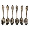 Image 4 : Group of Vintage Silver Plated Flatware - 6 Faux Bone Handled Knives & Forks, 3 Large Knives & 6 Rog