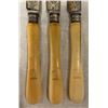 Image 5 : Group of Vintage Silver Plated Flatware - 6 Faux Bone Handled Knives & Forks, 3 Large Knives & 6 Rog