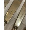 Image 7 : Group of Vintage Silver Plated Flatware - 6 Faux Bone Handled Knives & Forks, 3 Large Knives & 6 Rog