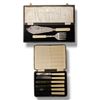 Image 1 : Vintage Faux Bone Handled Dessert Server Set & Set of 6 Dinner Knives in Fitted Case