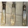 Image 4 : 9 Pcs Antique Mother‑of‑Pearl Handled Cutlery