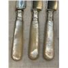 Image 6 : 9 Pcs Antique Mother‑of‑Pearl Handled Cutlery