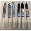 Image 5 : Vintage English Cutlery Group - Crown Sheffield Carving Set, Fish Knives & Forks, and Meat Tenderize