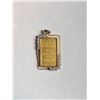 Image 1 : Gold & Diamond Pendant - 2.5 grams of 24kt Gold, Natural Diamonds & 22kt Gold on the border - Total 