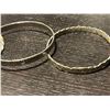Image 2 : 3 Mexican Silver Bangle Bracelets - 1 marked Taxco and 1 unmarked - Total Weight: 47 grams