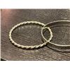 Image 3 : 3 Mexican Silver Bangle Bracelets - 1 marked Taxco and 1 unmarked - Total Weight: 47 grams
