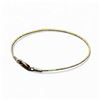 Image 1 : Sterling Silver Bangle Bracelet with Lobster Clasp - Weight : 2.4 grams