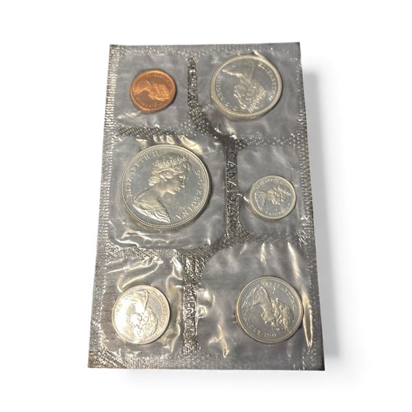 1967 Canadian Centennial Proof-Like Mint Coin Set -10¢, 25¢, 50¢ and $1.00 are .800 Silver - Mint Se