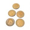 Image 2 : 5 Great Britian One Penny Coins - King George V - (1912,  16, 30, 36,  and 1944) - Circulated