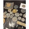 Image 4 : 10 Ounce Bag of North American Coins and Tokens - Also includes 2 torn foreign banknote pieces -