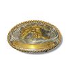 Image 1 : Bucking Bronco Cowboy Belt Buckle - Stamped German Silver