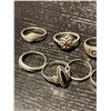 Image 3 : Group of Sterling Silver Rings - Some are scrap - Total weight: 16 grams