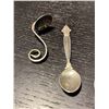 Image 3 : 4 Vintage Sterling Silver Salt/Condiment Spoons 2" and 2.75" (the longer spoons are stamped Denmark)