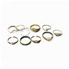 Image 1 : 8 Silver Rings - 4 are stamped .925 - all are non-ferrous - Total weight: 20.5 grams
