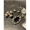 Image 3 : Group of Silver Jewelry - 16 grams is marked Sterling  - The unmarked jewelry is non-ferrous